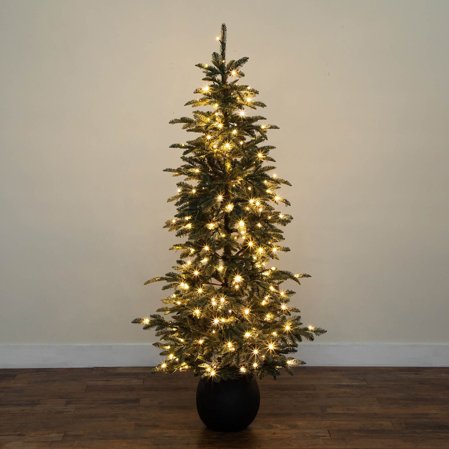 Nearly Natural 6 Foot Pre-Lit Pine Christmas Tree