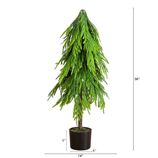Nearly Natural 3 Foot Pine Christmas Tree