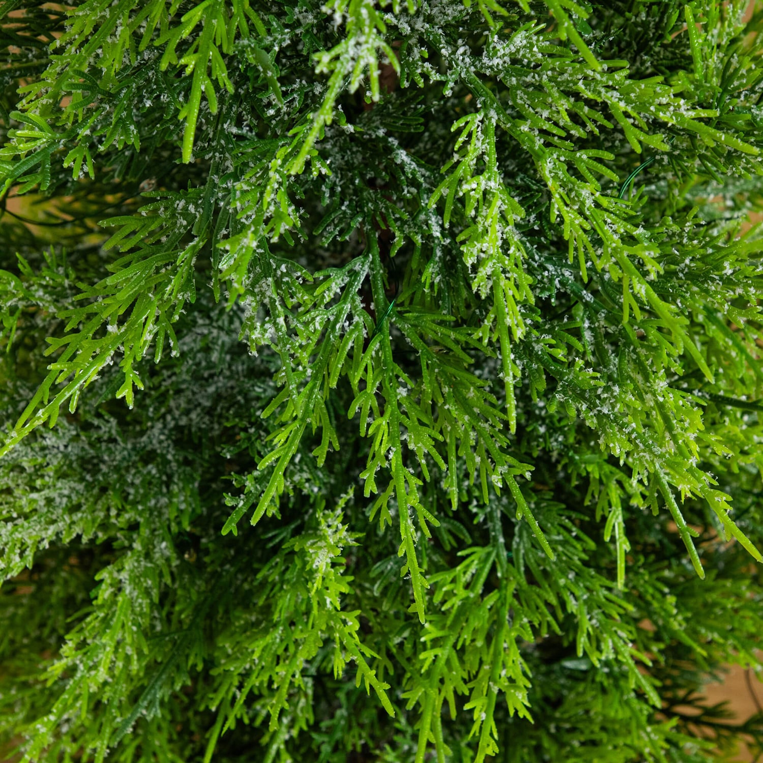 Nearly Natural 3 Foot Pre-Lit Flocked Christmas Tree