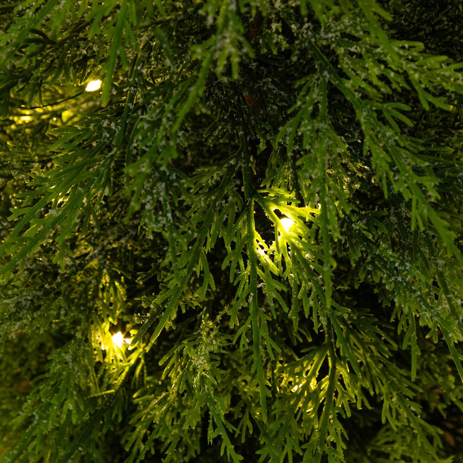 Nearly Natural 3 Foot Pre-Lit Flocked Christmas Tree