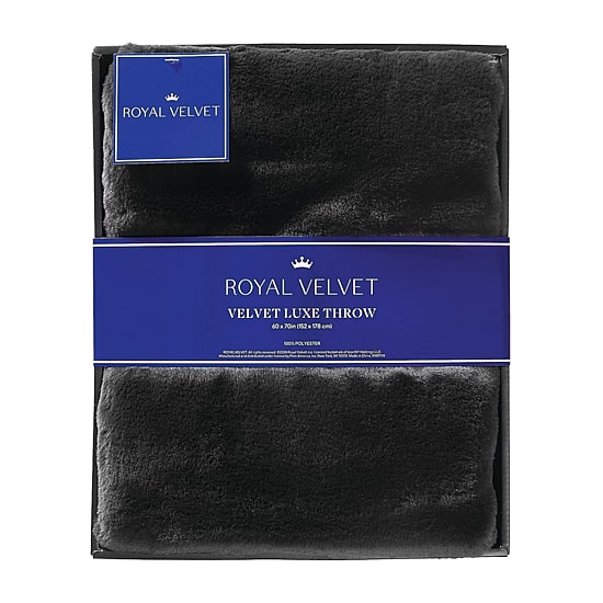 Royal Velvet Faux Fur Throw In Gift Box Heavyweight Throw