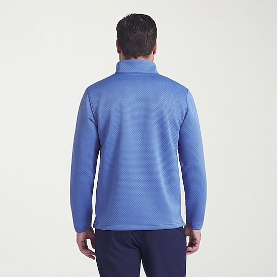 PUMA Mens Mock Neck Long Sleeve Active Quarter-Zip Pullover