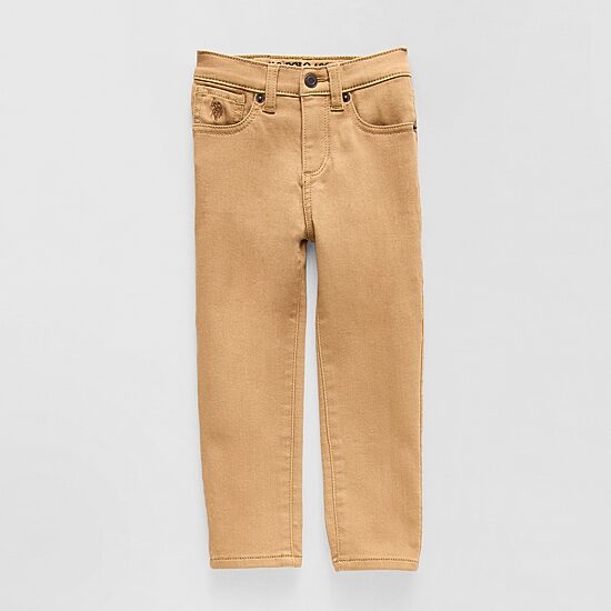 U.S. Polo Assn. Toddler Boys Straight Classic Fit Pull-On Pant