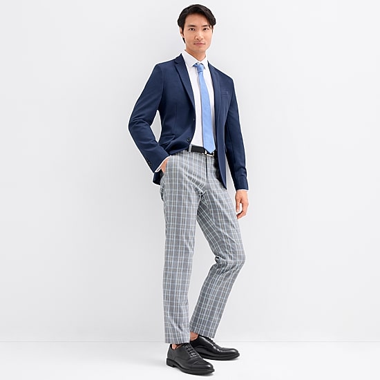J. Ferrar Mens Knit Stretch Fabric Slim Fit Sport Coat