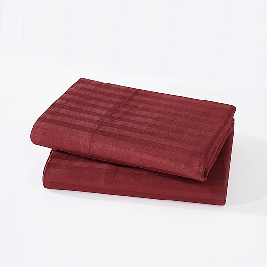 Royal Velvet Dobby Stripe Pillowcase Pair