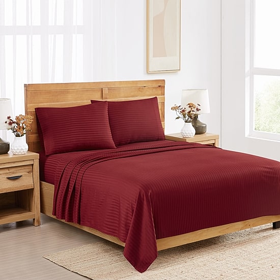 Royal Velvet Dobby Stripe Pillowcase Pair