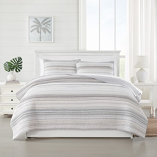 Oceanfront Resort Oceanfront Resort Navarre Yarn Dye Stripe Quilt Set Quilt Set