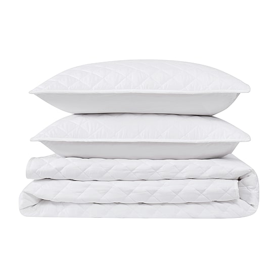 Cannon Cannon Oversized Percale Quilt Set 3-pc. Quilt Set