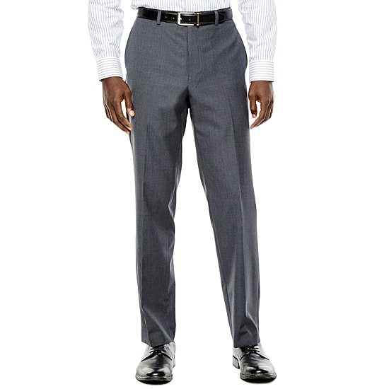 Collection by Michael Strahan Gray Weave Flat-Front Suit Pants - Classic Fit