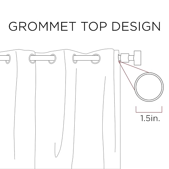 Intelligent Design Noctural Novelty Grommet Top Energy Saving Blackout Single Curtain Panel