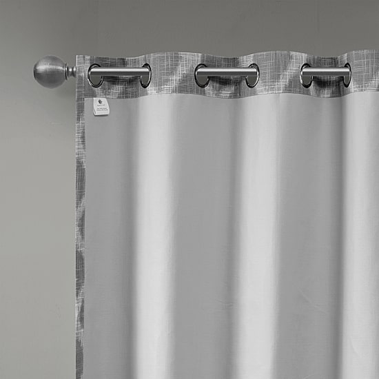 Madison Park Kagen Ikat Geo Grommet Top Blackout Single Curtain Panel