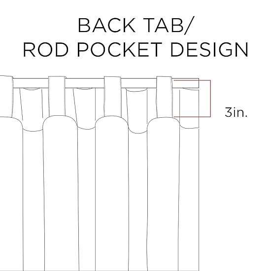 510 Design Garett Rod Pocket Back Tab Light-Filtering Set of 2 Curtain Panel