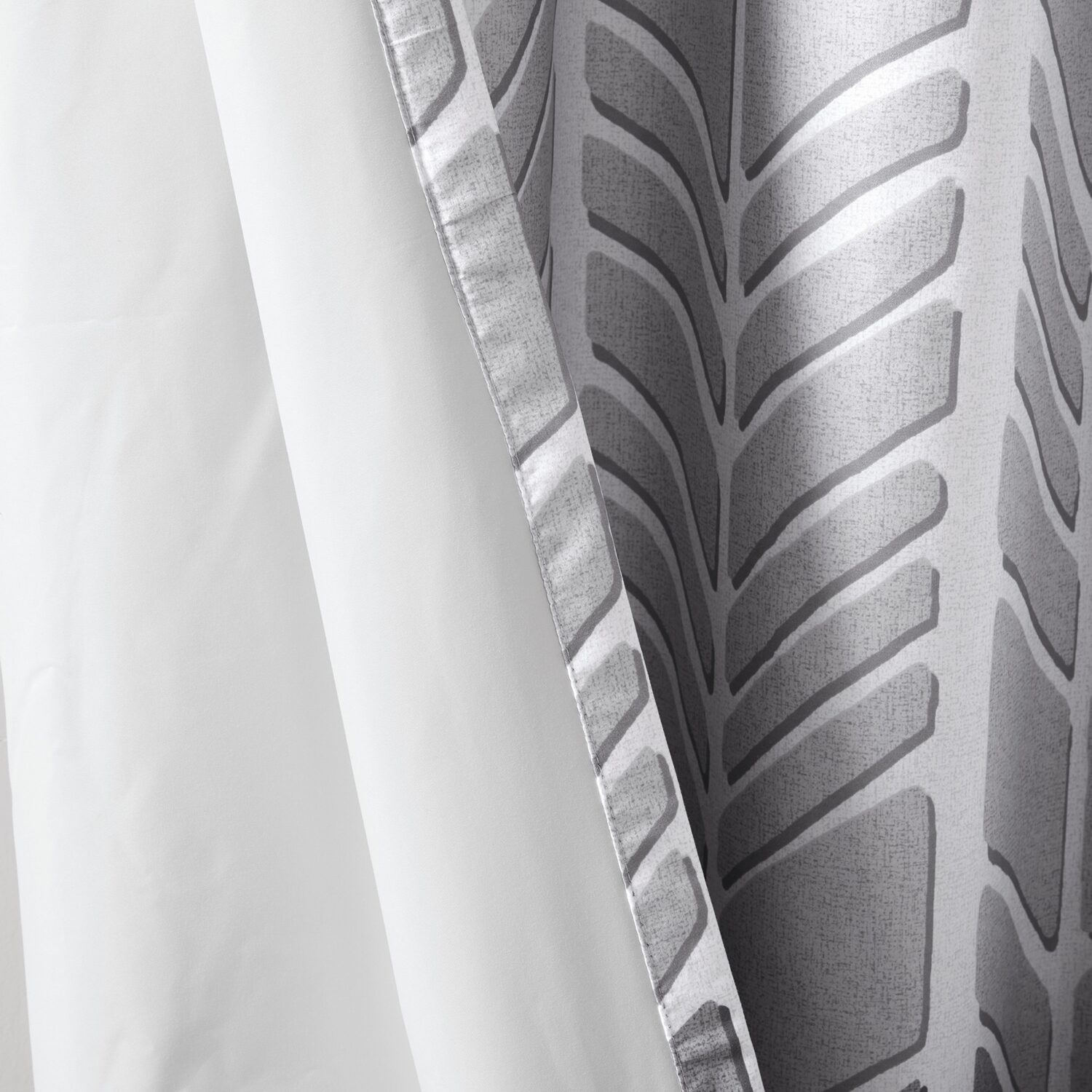 Intelligent Design Kennedy Geometric 50"W X 84"L Grommet Top 100% Blackout Single Curtain Panel