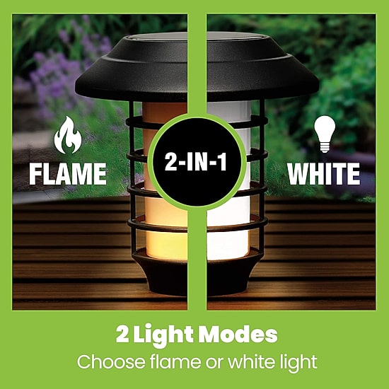 Bell + Howell Solar Powered Pathway  and Garden Lights with 2 Lighting Modes and Remote Control - Set of 4