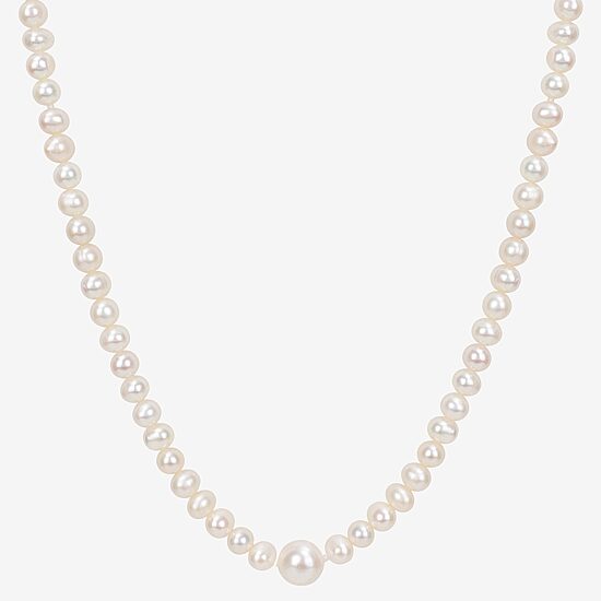 Womens White 100 Inch Strand Necklace