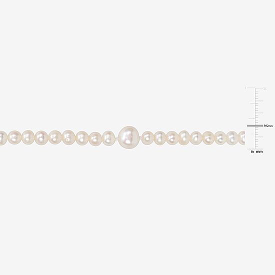 Womens White 100 Inch Strand Necklace