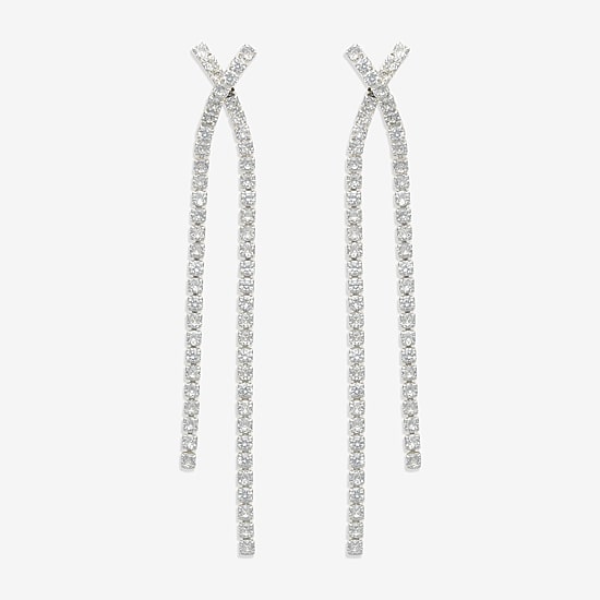 Mixit Womens Cubic Zirconia Drop Earrings