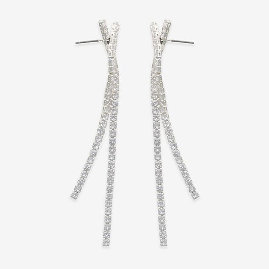 Mixit Womens Cubic Zirconia Drop Earrings