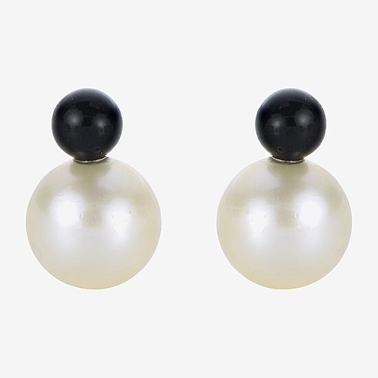 White Cultured Freshwater Pearl Sterling Silver 10mm Stud Earrings