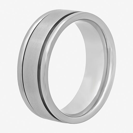  Mens Titanium Comfort Fit Wedding Band