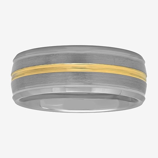 Mens 8MM Tungsten Wedding Band
