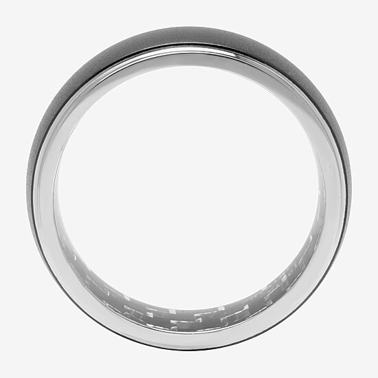 Mens 8MM Stainless Steel Wedding Band