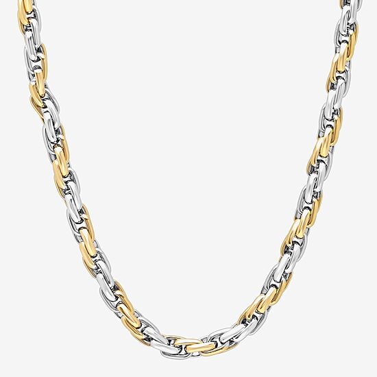 Mens Stainless Steel 24 Inch Link Chain Necklace