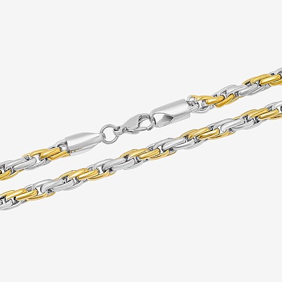 Mens Stainless Steel 24 Inch Link Chain Necklace