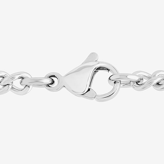 Mens 1/10 CT. T.W. Natural Diamond Stainless Steel Cross Pendant Necklace