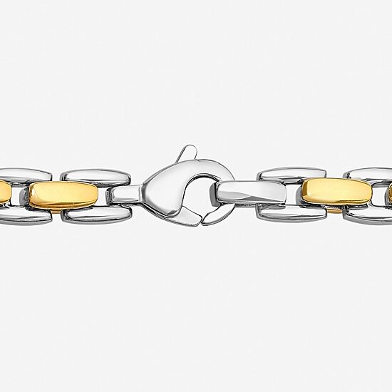 Men's Horseshoe Link Necklace in Stainless Steel