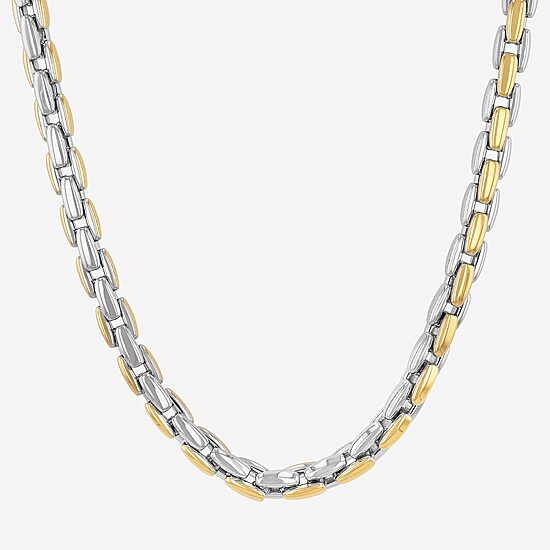 Men's Horseshoe Link Necklace in Stainless Steel