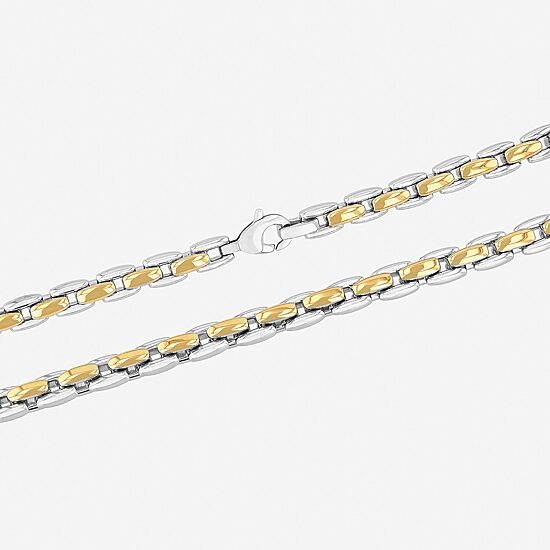 Men's Horseshoe Link Necklace in Stainless Steel