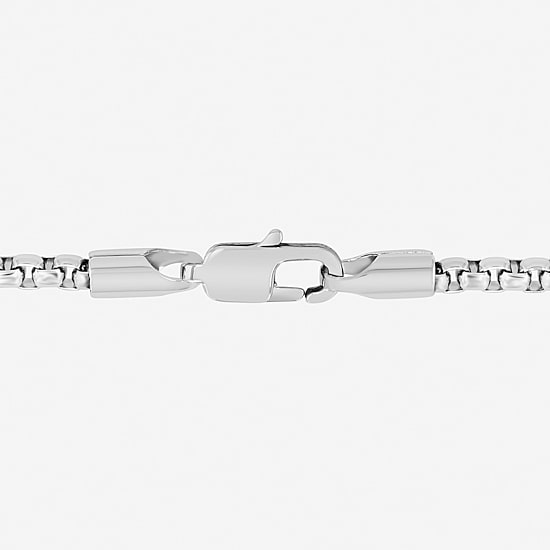 Mens 1/4 CT. T.W. Natural Diamond Stainless Steel Circle Prayer Hands Pendant Necklace