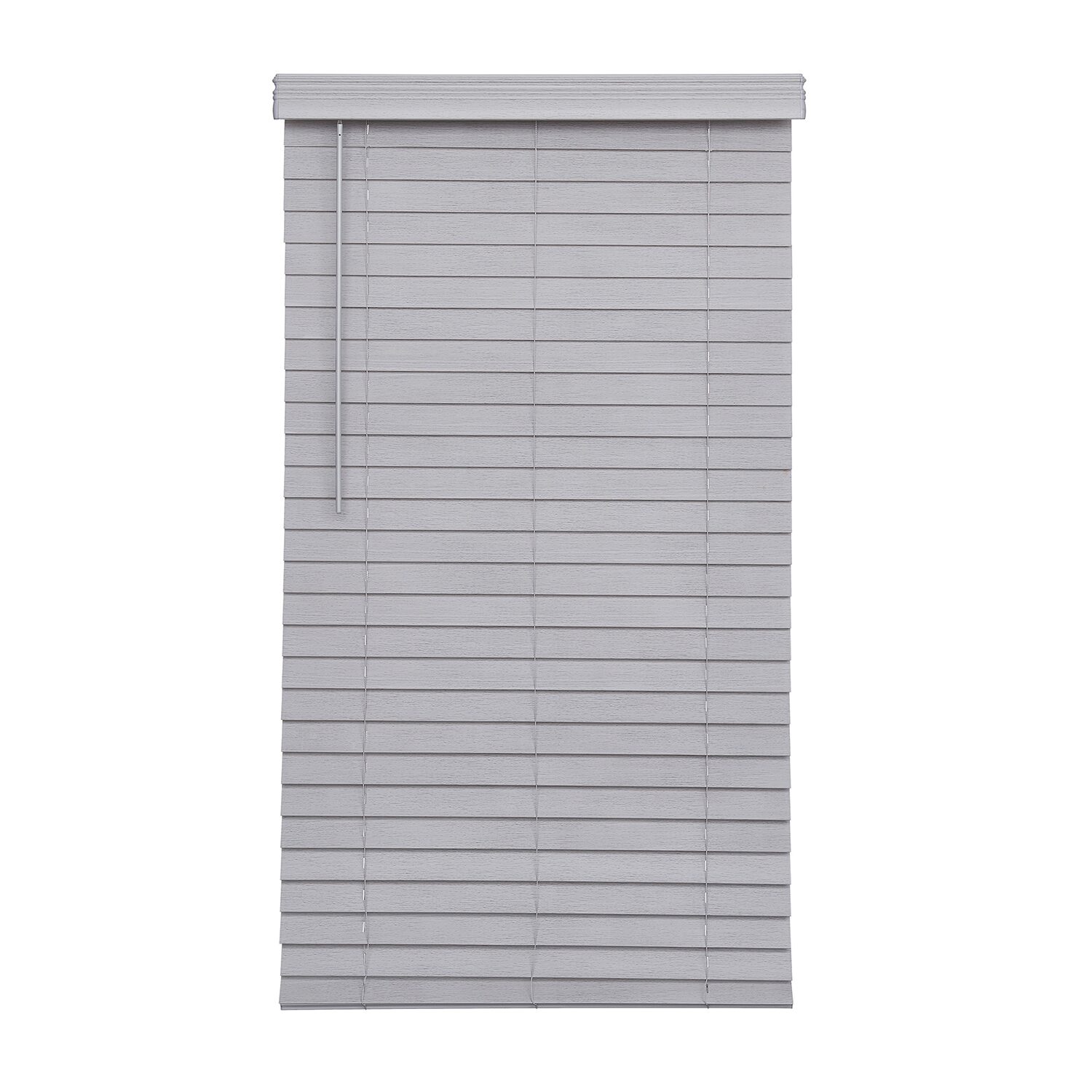 Distressed 2 1/2" Cut-To-Width Cordless Faux Wood Blind