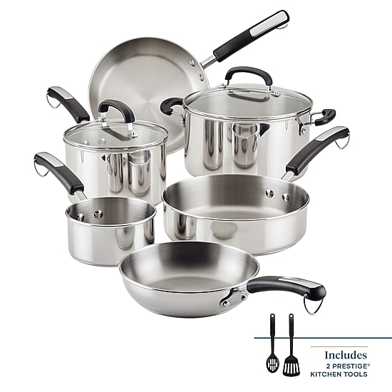 Farberware Brilliance Stainless Steel 10-pc. Cookware Set