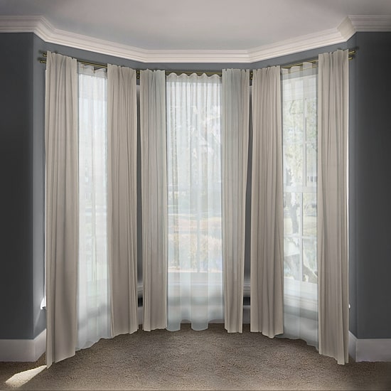 Rod Desyne Jordana Double Bay Window Rod