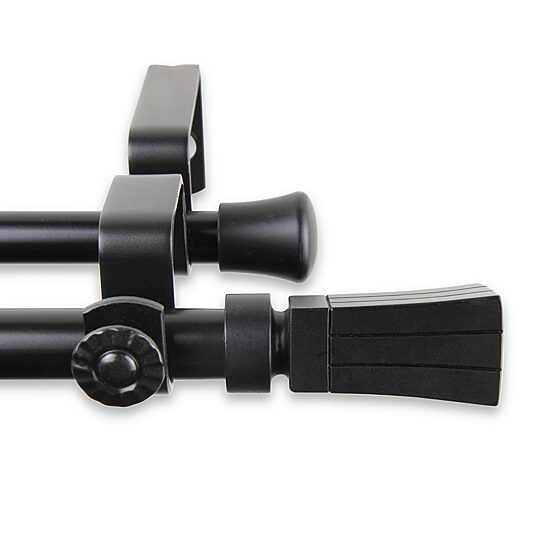 Rod Desyne Flare ⅝" Adjustable Double Curtain Rod