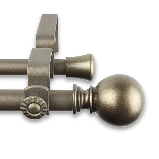 Rod Desyne Luna ⅝" Adjustable Double Curtain Rod