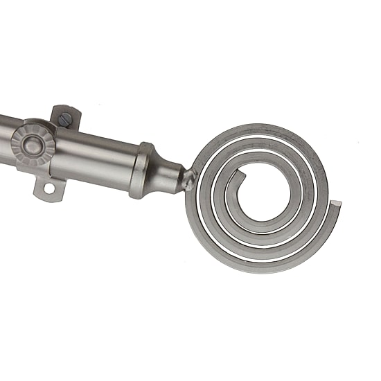 Rod Desyne 13/16" Adjustable Curtain Rod with Coil Finials