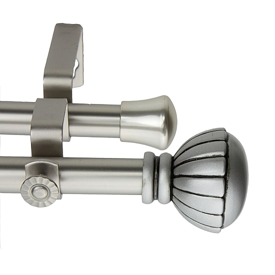 Rod Desyne Magnolia 13/16" Adjustable Double Curtain Rod