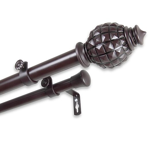 Rod Desyne Opal 1" Adjustable Double Curtain Rod