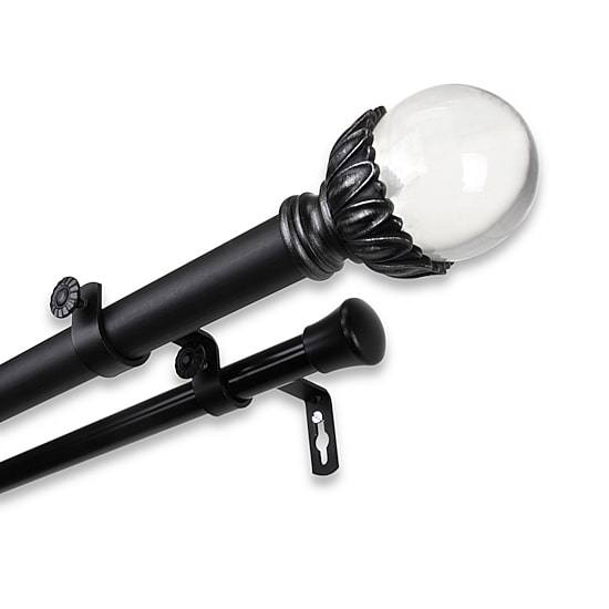 Rod Desyne Pixie 1" Adjustable Double Curtain Rod