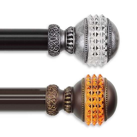 Rod Desyne Gemstone 1 1/2 IN Adjustable Curtain Rod