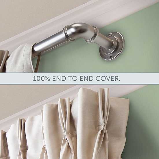 Rod Desyne Blackout Corner 1 IN Adjustable Curtain Rod