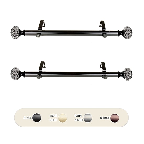 Rod Desyne Elsie 1 IN Adjustable Side Curtain Rod