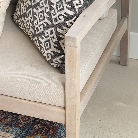 Linon 2-pc. Track-Arm Upholstered Loveseat