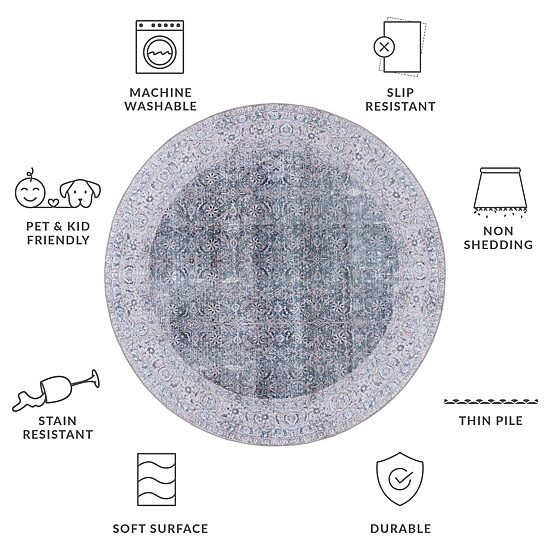 Safavieh Tucson Mary 6'X6' Indoor Round Area Rug
