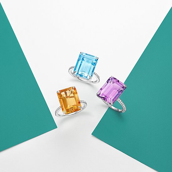 Effy Final Call  Womens Genuine Gemstone & Genuine White Sapphire Sterling Silver Cocktail Ring