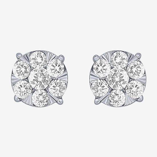Diamond Blossom (G, Si2) 1/4 CT. T.W. Lab Grown White Diamond 10K Gold 5.5mm Stud Earrings