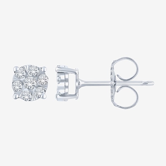 Diamond Blossom (G, Si2) 1/4 CT. T.W. Lab Grown White Diamond 10K Gold 5.5mm Stud Earrings